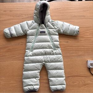 Patagonia Unisex Baby High Loft Bunting 0-3 Months Mint Green Color
